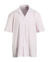 Liu •jo Man Man Shirt Light Pink Size L Cotton, Nylon, Elastane