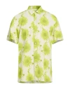 Liu •jo Man Man Shirt Lime Green Size Xl Viscose In Neutral