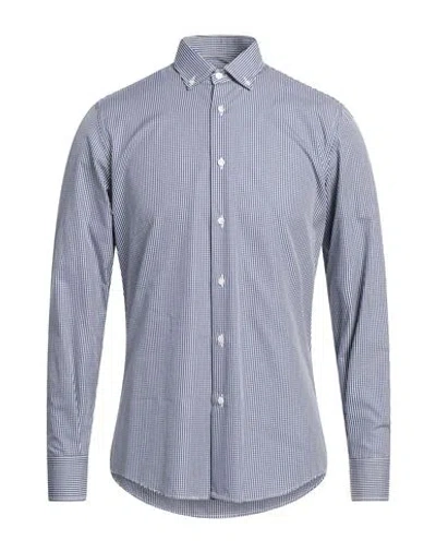 Liu •jo Man Man Shirt Midnight Blue Size 15 ½ Cotton