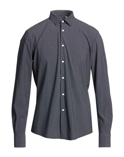Liu •jo Man Man Shirt Midnight Blue Size 15 ¾ Polyamide, Elastane