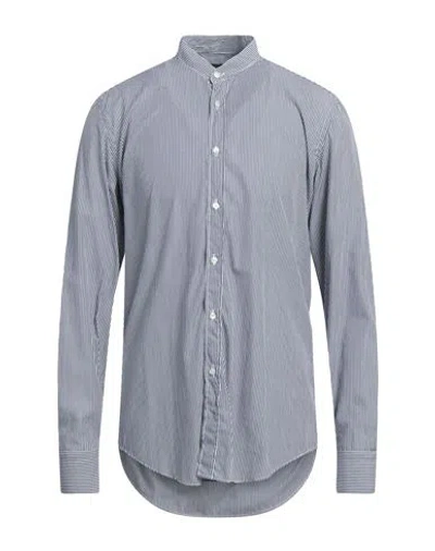 Liu •jo Man Man Shirt Midnight Blue Size 17 ½ Cotton