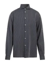 Liu •jo Man Man Shirt Midnight Blue Size 16 Tencel, Linen, Cotton