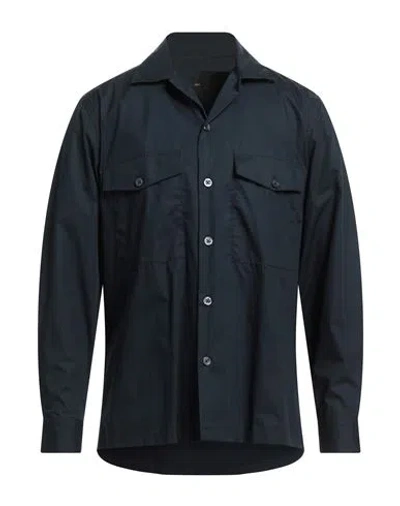 Liu •jo Man Man Shirt Midnight Blue Size Xl Cotton