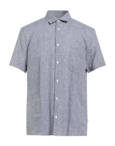 Liu •jo Man Man Shirt Midnight Blue Size Xl Linen