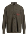 Liu •jo Man Man Shirt Military Green Size L Cotton