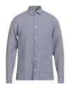 Liu •jo Man Man Shirt Navy Size 15 ½ Linen