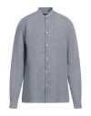 Liu •jo Man Man Shirt Navy Size 17 ½ Linen In Navy
