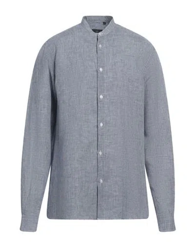 Liu •jo Man Man Shirt Navy Size 17 ½ Linen