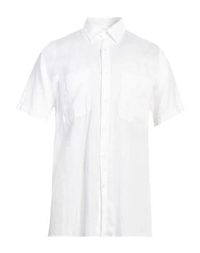 Liu •jo Man Man Shirt Off White Size L Linen In Off White