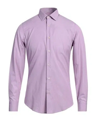 Liu •jo Man Man Shirt Purple Size 15 Cotton
