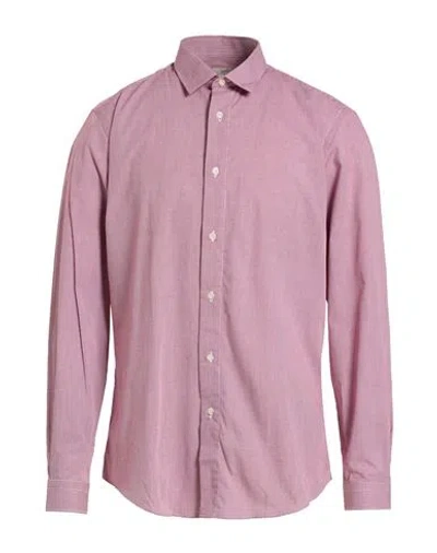 Liu •jo Man Man Shirt Red Size 17 ½ Cotton In Pink