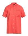Liu •jo Man Man Shirt Red Size Xl Linen In Red