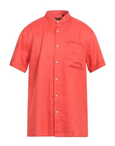 Liu •jo Man Man Shirt Red Size Xl Linen