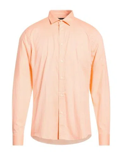 Liu •jo Man Man Shirt Salmon Pink Size 15 ¾ Cotton