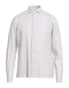 Liu •jo Man Man Shirt Sand Size 15 ½ Linen In Beige