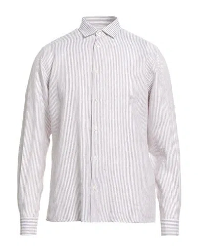 Liu •jo Man Man Shirt Sand Size 15 ½ Linen In Beige