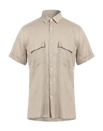 Liu •jo Man Man Shirt Sand Size S Linen In Beige