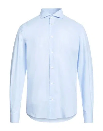 Liu •jo Man Man Shirt Sky Blue Size 15 ¾ Cotton