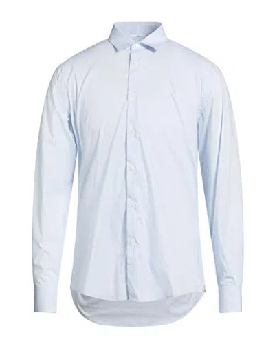 Liu •jo Man Man Shirt Sky Blue Size 15 ¾ Cotton, Elastane