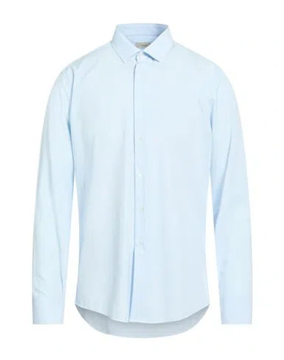 Liu •jo Man Man Shirt Sky Blue Size 15 ¾ Polyester, Elastane