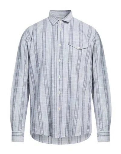 Liu •jo Man Man Shirt Slate Blue Size 15 ¾ Cotton
