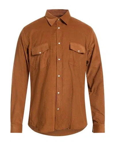 Liu •jo Man Man Shirt Tan Size 3xl Cotton In Brown