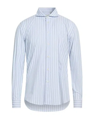 Liu •jo Man Man Shirt White Size 15 ¾ Cotton In Blue