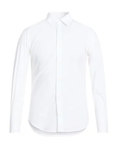 Liu •jo Man Man Shirt White Size 15 Cotton, Elastane