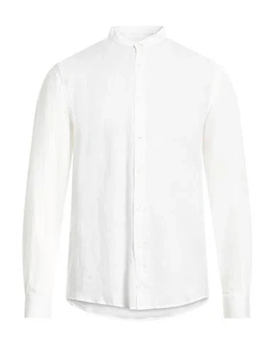 Liu •jo Man Man Shirt White Size 15 ¾ Linen