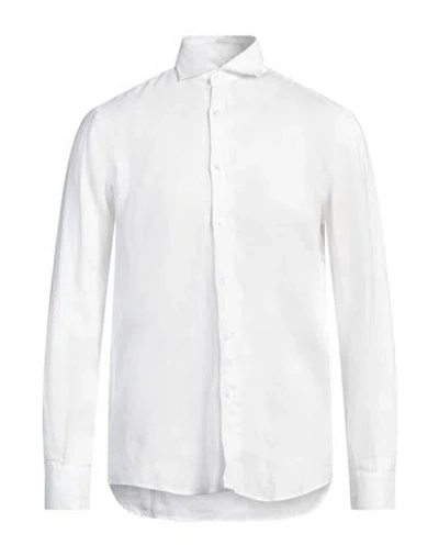 Liu •jo Man Man Shirt White Size 15 ½ Linen In White