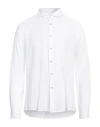 Liu •jo Man Man Shirt White Size 17 Lyocell, Linen, Cotton In White