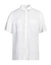 Liu •jo Man Man Shirt Off White Size L Linen In White