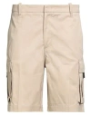 Liu •jo Man Man Shorts & Bermuda Shorts Beige Size 38 Cotton In Sand