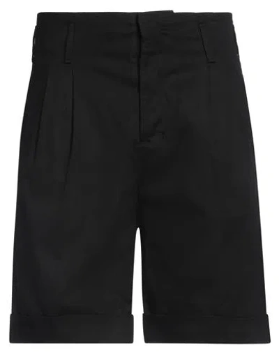 Liu •jo Man Man Shorts & Bermuda Shorts Black Size 32 Cotton, Elastane