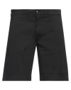 Liu •jo Man Man Shorts & Bermuda Shorts Black Size 34 Cotton, Elastane