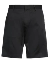 Liu •jo Man Man Shorts & Bermuda Shorts Black Size 36 Cotton, Elastane