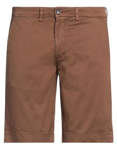 Liu •jo Man Man Shorts & Bermuda Shorts Brown Size 32 Cotton, Elastane