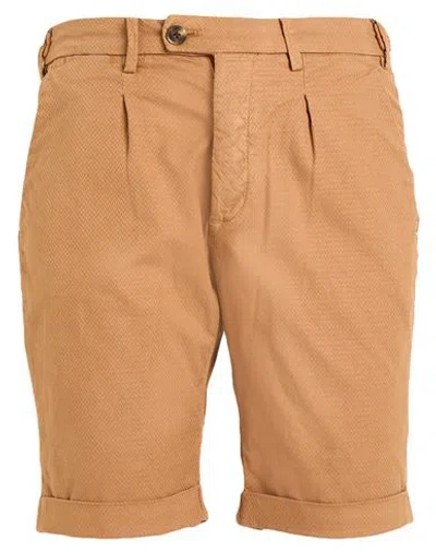 Liu •jo Man Man Shorts & Bermuda Shorts Camel Size 30 Cotton, Elastane In Brown