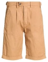Liu •jo Man Man Shorts & Bermuda Shorts Camel Size 30 Cotton, Elastane In Brown
