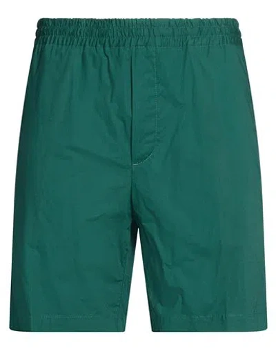 Liu •jo Man Man Shorts & Bermuda Shorts Dark Green Size 32 Cotton, Elastane