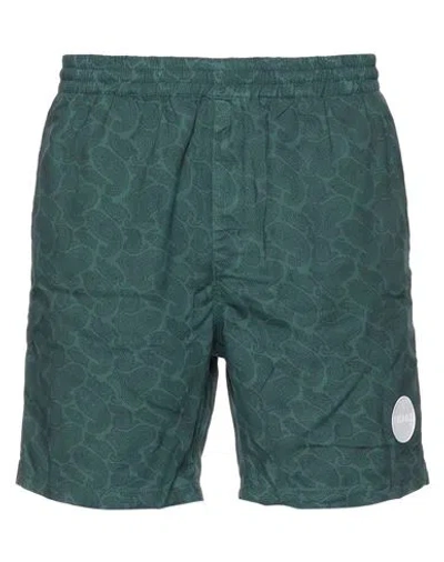 Liu •jo Man Man Shorts & Bermuda Shorts Dark Green Size 32 Linen