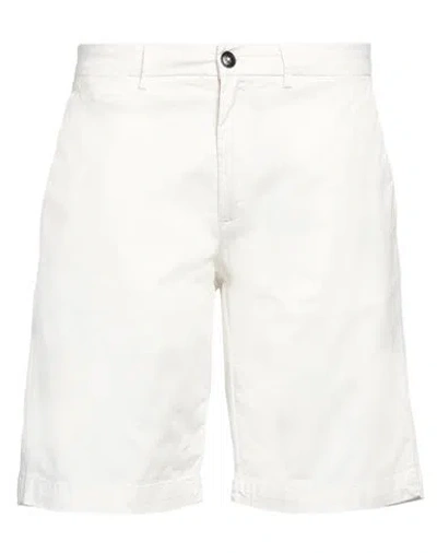 Liu •jo Man Man Shorts & Bermuda Shorts Ivory Size 34 Cotton, Elastane In White