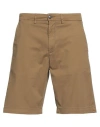 Liu •jo Man Man Shorts & Bermuda Shorts Khaki Size 34 Cotton, Elastane In Beige