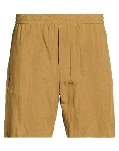 Liu •jo Man Man Shorts & Bermuda Shorts Khaki Size 38 Viscose, Linen In Brown