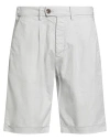 Liu •jo Man Man Shorts & Bermuda Shorts Light Grey Size 28 Cotton, Elastane In White