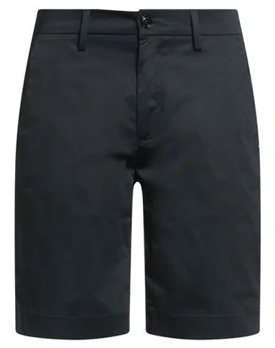 Liu •jo Man Man Shorts & Bermuda Shorts Midnight Blue Size 26 Cotton, Elastane