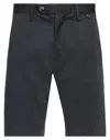 Liu •jo Man Man Shorts & Bermuda Shorts Midnight Blue Size 26 Cotton, Elastane