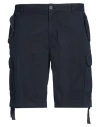 Liu •jo Man Man Shorts & Bermuda Shorts Midnight Blue Size 30 Cotton, Elastane