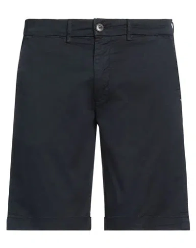 Liu •jo Man Man Shorts & Bermuda Shorts Midnight Blue Size 34 Cotton, Elastane