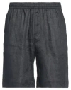 Liu •jo Man Man Shorts & Bermuda Shorts Midnight Blue Size 30 Linen